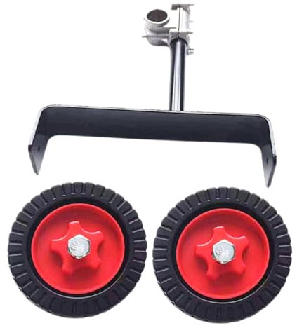 IWOWHERO Stützrad Für Rasenmäher Ersatzräder Gummirollen Geräuscharm Multifunktionsrollen Outdoor Trolleyrollen Kompatibel Mit Verschiedenen Marken