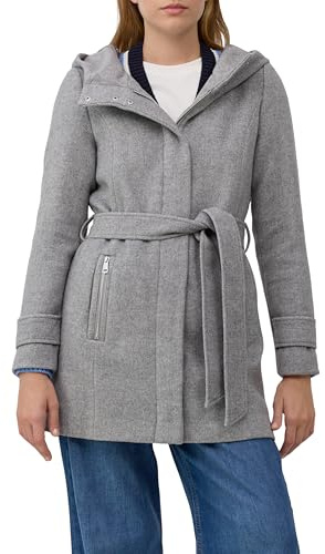 s.Oliver Damen Outdoor-Mantel – Slim Fit, Gürtel, Kapuze