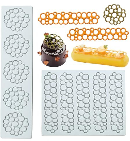 YapitHome 2 Pezzi Forme Silicone per Dolci,Stampi per Fondente in Pizzo,Stampi Silicone per Decorazione di Torte,Cioccolato,Resina,Fondente per Sciroppo