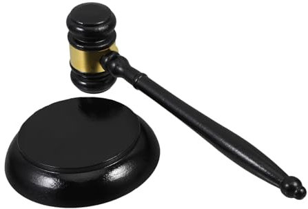 SHINEOFI 3 Sätze Auktionshammer holzwerkzeug zimmererhammer Hammer für Auktionen Holzhammer für Versteigerungen Richter Anbindung wok pfannen Gericht verwendet Hammer Gerichtshammer Black