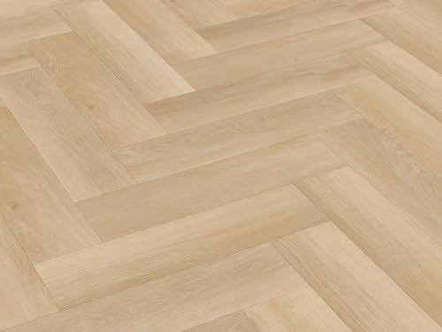 5,5 mm Click-Vinyl Vinylboden Vinyl CHECK One 2074H Prenzlau Eiche Herringbone inkl. Trittschall Premium, NK 42 - Maße: 592 x 148 x 5,5 mm - VPE: 1,752 m²