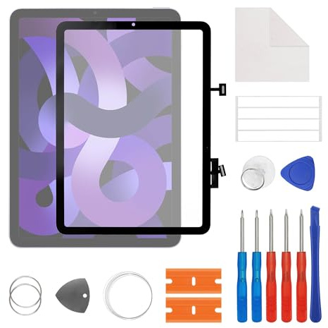 SwarKing LCD Display kompatibel mit iPad Air 5 A2588 A2589 A2591 (Black) Screen Digitizer Ersatzteile mit kostenlosen Werkzeugen-No LCD