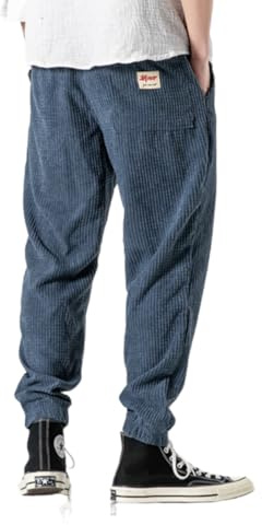 Jitsu - Pantalon en Velours côtelé，Conçue spécialement pour Les Hommes, Cette pièce élégante et Polyvalente Convient Aussi Bien pour Le Sport Que pour Les Loisirs