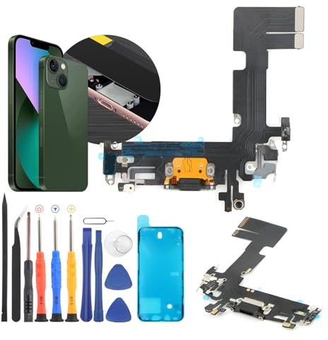 RongZy Ladebuchse Kompatibel mit iPhone 13 USB Dock Connector für iPhone 13 Flexkabel Ladeport Ladebuchse Ersatz