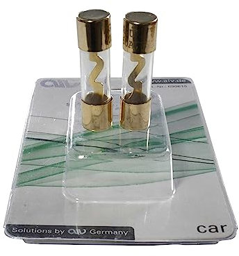 2 Stück AIV Schmelz-Sicherung AGU 60 A, 6 bis 36 V, vergoldet Car-HiFi