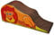 Implay® Soft Play Children's Lion Ride 'n' Slide Activity Toy - 610gsm PVC/High Density Foam - Brown & Orange - 140cm x 41cm x 60cm