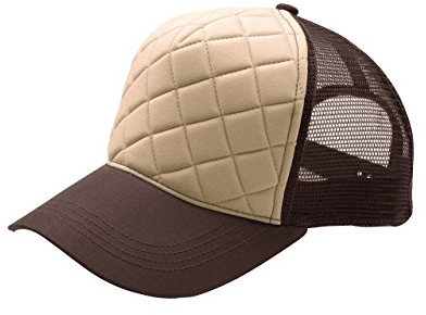 MG Unisex Fashion Quilted Trucker Cap-6878 - Braun - Einheitsgröße
