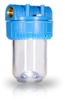 Contenitore Vessel ForHome® Per Filtro Sedimenti Da 5 In/Out 1/2 Ottone Col. Trasparente