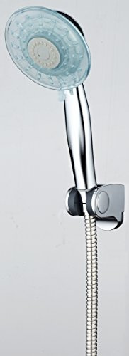DP Bath Soffione Doccia LED RY-L025 con Supporto RY-P012 e Flessibile RY-S001