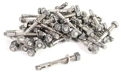 myMAW Schwerlastdübel 100 Stück Packung M10 Edelstahl A4 VA Bolzenanker Schwerlastanker Keilanker Anker Dübel M 10