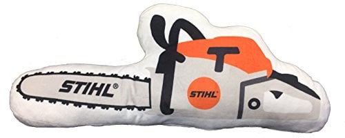 Stihl Kissen in Motorsägeform aus weichem Plüschmaterial Länge ca. 50 cm