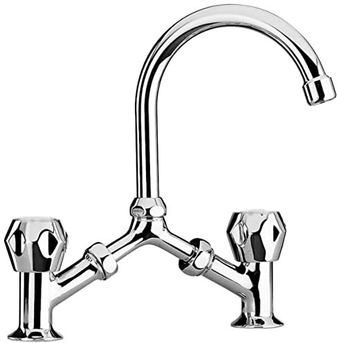 PF Robinetterie - Mélangeur lavabo à Pont, 194 à 250 mm ORCHIDEA Tevere - PFRMETZCR215A