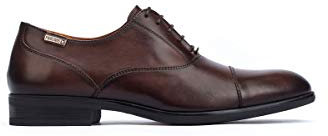 Pikolinos Zapatos Cordones en Cuero Bristol para Caballero Color Olmo