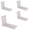 Pack 4 Cojines para Tumbona de Exterior estándar Olefin Color Crudo, Medidas 196x60x5 cm, No Pierde Color, Desenfundable, Funda de cojín con Relleno para Tumbona de jardín, Cojín Hamaca de Piscina