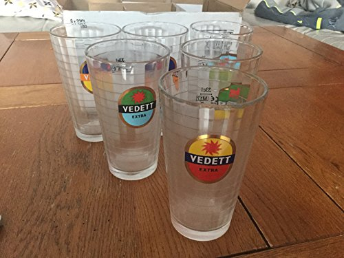 Vedett 6 Verre a Biere Extra 33cl Neuf Superbe