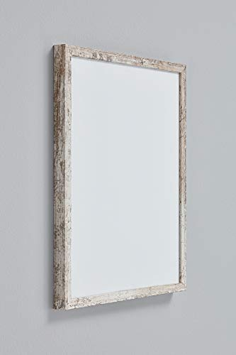 Malena MULTIFIT Bilderrahmen 70x100 cm in Weiß Vintage mit extra stabilem Acrylglas klar 2mm mit weißer Rückwand ideal für Bilder Fotos Poster Puzzle