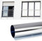 SolarScreen 6,10€/m² Spiegelfolie Silber Selbstklebend Laufmeterware mit 1,22m Breite Sichtschutz Folie für Fenster Blickdichte Sonnenschutzfolie Wärmeisolierung