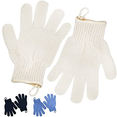 Peeling-Handschuh – Körperpeeling für glatte und weiche Haut – Körperpeeling für eingewachsene Haare, abgestorbene Haut und juckende und schuppige Haut – Peeling-Duschzubehör für Damen und Herren, 1