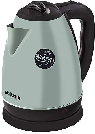 KUKEN hervidor de Agua 2 litros INOX Vintage 1500w