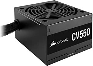 Corsair CV550 No Modular, CV Series, Certificación de Eficiencia 80 PLUS Bronze, 550 Watt Fuente de Alimentación, Color Negro