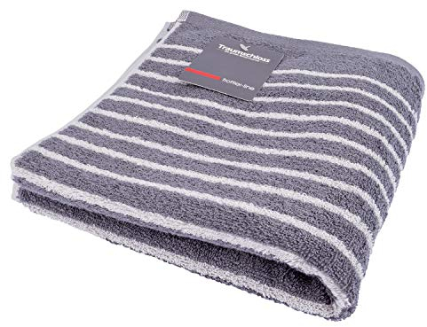 Traumschloss Duschtuch »Stripes« 100% Baumwolle | flauschig weich | hellgrau | 70x140cm
