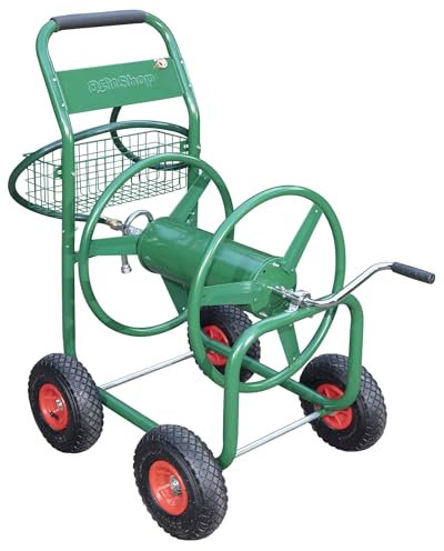 Schlauchwagen 100 m für 3/4 Schlauch inklusive Ablagekorb