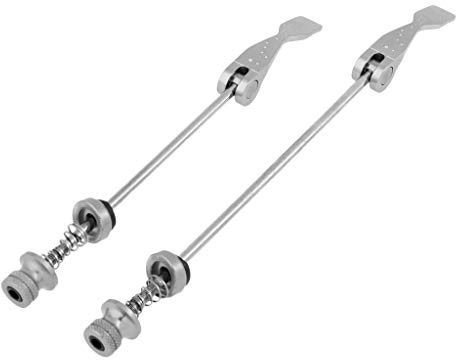 Inzopo Ein Paar ultraleichte Titan-Schnellspanner-Achsen-Fahrradspieße für Rennräder, Mountainbikes, Fahrrad-Spieße – Titan