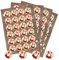 Logbuch-Verlag 96 kleine Nikolaus Santa Sticker rund Weihnachten Aufkleber rund 4 cm rot weiß