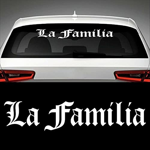 Sarahmi La Familia Heckscheibenaufkleber 60 cm x 7 cm Auto Aufkleber JDM OEM Tuning Sticker Decal 30 Farben zur Auswahl