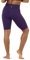 LAPASA Damen Sportshorts Taschen Kurz Leggings Yoga Shorts Hoher Bund L52A1 (Ohne Taschen: Violett, XXL)
