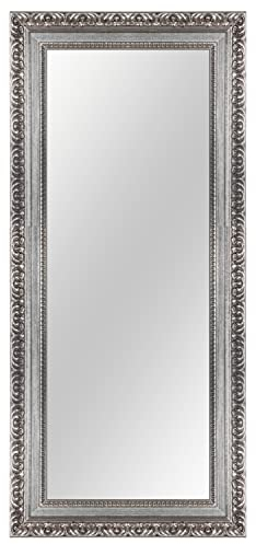 Online-GalleryKing Wandspiegel nach Maß 45 x 95 cm Alt-Silber Barock Shabby Vintage für | Flur | Badezimmer | Wohnzimmer | Schlafzimmer | Spiegel Rahmen OGK-EH30