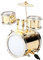 Miniature Drum Set, Mini Drum Miniature Musical Instrument Mini Musical Instrument for Desktop Birthday Cake Topper, Christmas Ornament