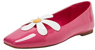 Katy Perry Women's The Evie Daisy Flat Ballet, Fuchsia Pink, 5 UK