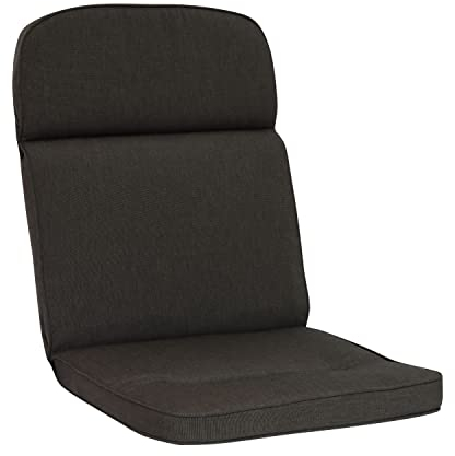 KETTtex Auflage Mittellehner Dunkelgrau I Gartenstuhl Polster 110x50x7cm I KTH3 Sitzauflage weich & robust I atmungsaktive Stuhlauflage I UV-beständiges Sitzkissen I Dessin 8692
