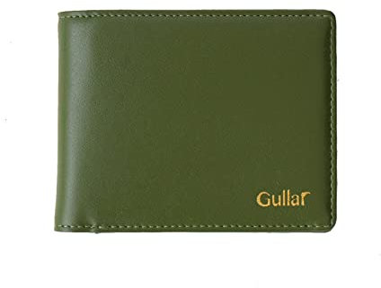 Gullar Vegan Wallet, cactus vgan leather, bifold wallet for men, gift for men, green, Vegan, Animal Friendly, Cactus Leather, Unisex