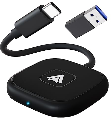 FEINODI Android Auto Wireless Adapter, Wandeln Sie Wired Android Auto in Wireless,Plug & Play,Für Autos mit kabelgebundenem Android Auto und Android Phones,Kompatibel mit 98% der Autos