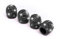 CGEAMDY 4 PCS Universal Auto Ventilkappen, Kristall Diamant Ventilkappen, Kristall Strass Autoreifen Kappen, Reifenventil Staubkappen Fahrradreifenventilkappen (Schwarz)