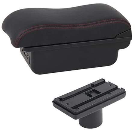 OQHAIR accoudoir central Boîte d'accoudoir de voiture Contenu du magasin central Décoration de style avec porte-gobelet Accessoires USB Pour Seat Ibiza 6j Ibiza 6L