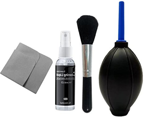 Digital Camera Lens Phone Keyboard Computer LCD Screen Universal Cleaning Kit Fluid Brush Cloth Air Blowing Cleaner Set Lens Cleaning Tool Liquid Sprays Brush Cloth Air Blowing