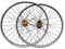 TESUGN 29 Zoll Mountainbike Vorderrad & Hinterrad Rad Durch Die Achse Scheibenbremse Rennrad, Aluminiumfelge Scheibenbremse MTB-Laufradsatz, Golden
