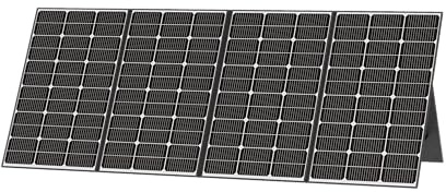 Wonder Full Power – Panel solar portátil 400 W para planta eléctrica – Cargador solar plegable – Grado de impermeabilidad IP65 para exteriores y acampadas