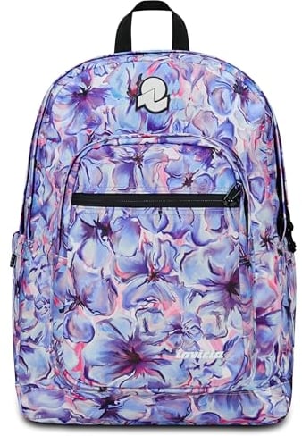 Invicta Zaino Scuola Jelek Fantasy Multicolore - Doppio Scomparto Super Capiente Con Tasca Porta PC/Tablet, Porta Borraccia e Organizer - Per Medie, Superiori e Viaggio