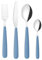 Guzzini 127500222 Cutlery Set, Stainless Steel, Light Blue Sugar Paper