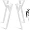 Natural Goods Berlin Lot de 4 pieds de table Y Legs (blancs, 72 cm) – Pieds de meubles en métal en forme de Y pour votre prochain projet de bricolage – Cadre de table robuste pour bureaux et tables à