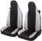 Auto Accessori Lupex Coprisedili auto compatibili con Smart fortwo, 450 451 e 453, 1 2 3 Serie, Tessuto Policotone (Nero - Grigio Chiaro)