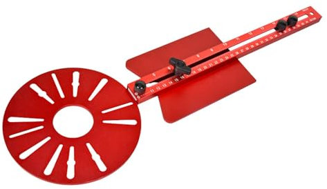 Holdes Dispositivo circular para fresadora de carpintería, herramienta de fresadora para carpintería, herramienta para carpintería, para corte y círculos grandes