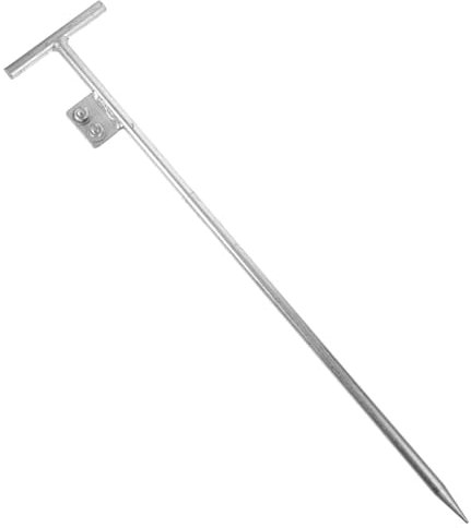 Angoily Erdungsstab Aus Verzinktem Stahl 60 cm Blitzableiter Erdungsspieß für Effiziente Erdung Aus Eisen Gefertigt Ideal für Elektrozäune Antennen und Satellitenschüsseln