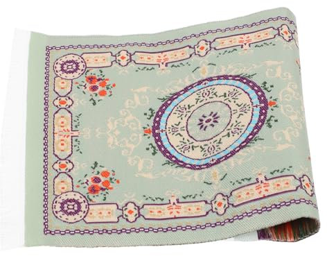 Alasum Miniatur Teppich Für Vintage Stil Weiche Matte Türkisches Design Dekorative Bodenmatte Für Miniatur Accessoires Für Szenen Und Spielzeug