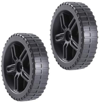KESOTO 1 Pair Grill Wheels for Most Grills Tool Wheelbarrow Barbecue Easy to Install Dustproof Accs Replacement 7in Universal Wheel