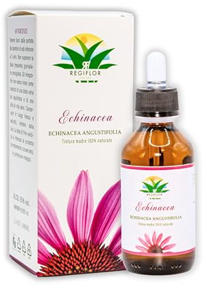 Echinacea Angustifolia Regiflor Natura - Tintura madre - 100% Naturale, 100ml con Contagocce - Integratore alimentare a base di Echinacea Angustifolia